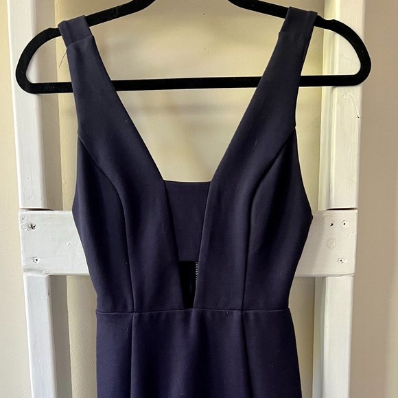 ASTR The Label Navy Blue Cocktail Dress XS Semi-formal Homecoming - Picture 3 of 10